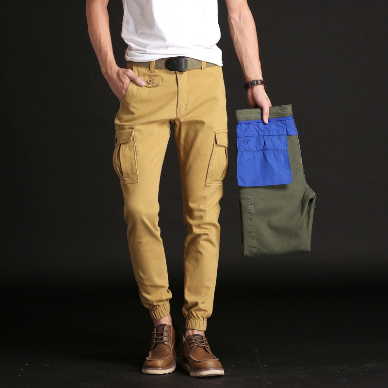 khaki cargo skinny jeans