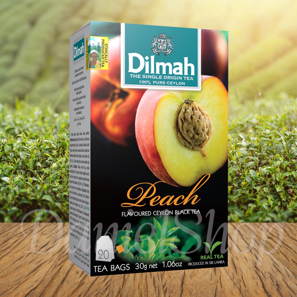 Dilmah Peach Tea 20s Flavoured Ceylon Black Tea Shopee Malaysia