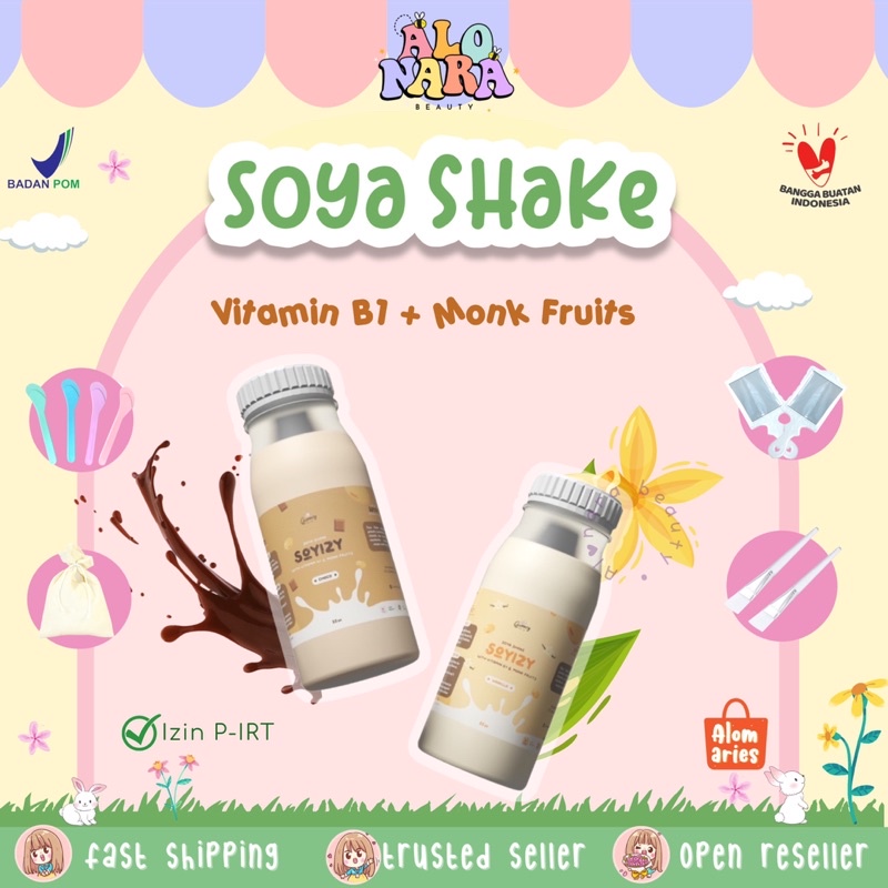 Soya SHAKE SOYIZY Soybean Drink Powder 100 ORI Seve Almery Shopee