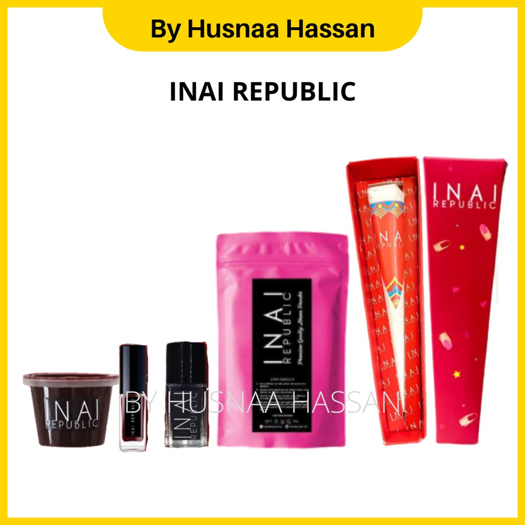 INAI REPUBLIC Inai Kuku Celup Serbuk Ukir Merah Red INAI REPUBLIC Inai Kuku Celup Serbuk Ukir Merah Red