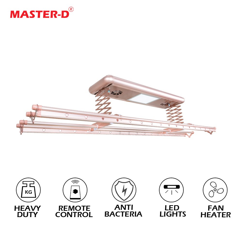 Md Master D Ceiling Mounted Electric Motorized Clothes Drying Rack