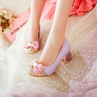 New Older Children S Shoes 7 15 Years Old Spring And Autumn Girls High Heels Little Girls Student Single Shoes Dance Shoes Fairy Princess Single Shoes Shopee Malaysia