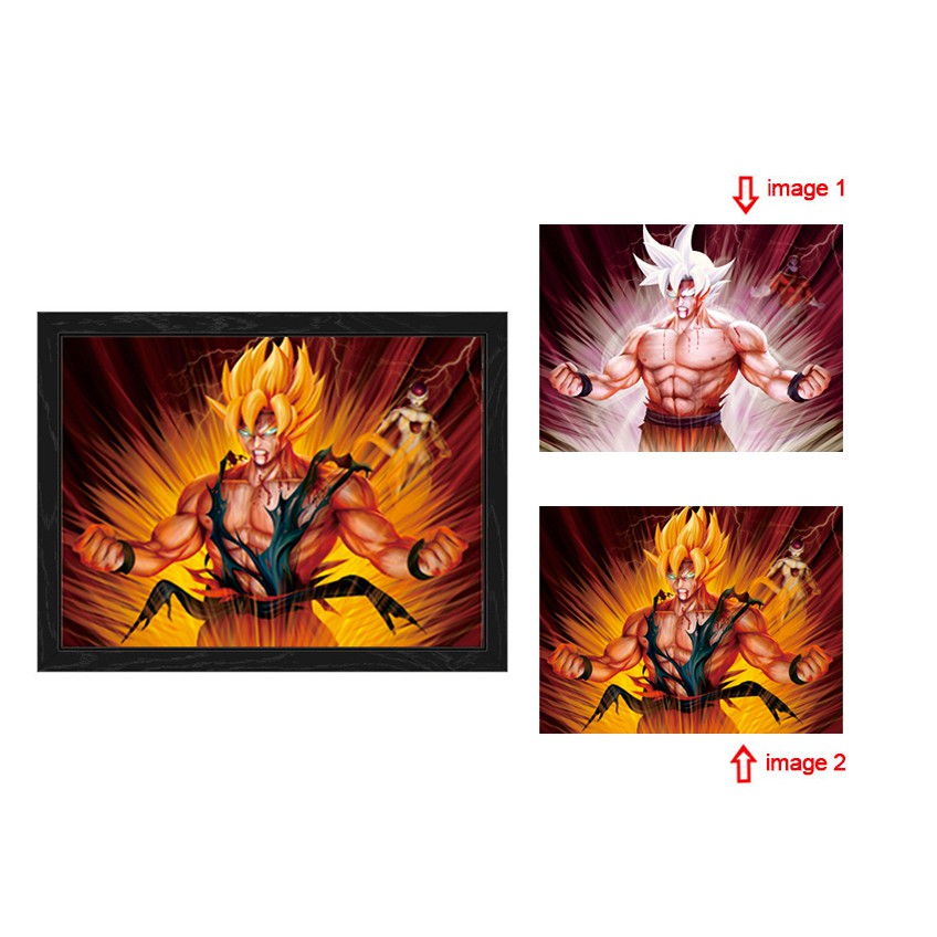 Dragon Ball 3d Poster 3d Lenticular Poster Super Saiyan Goku 3d Wall Paintings Anime 3d Three Dimensional Paintings Hd Anime Wall Picture For Living Room Wall Decor Shopee Malaysia