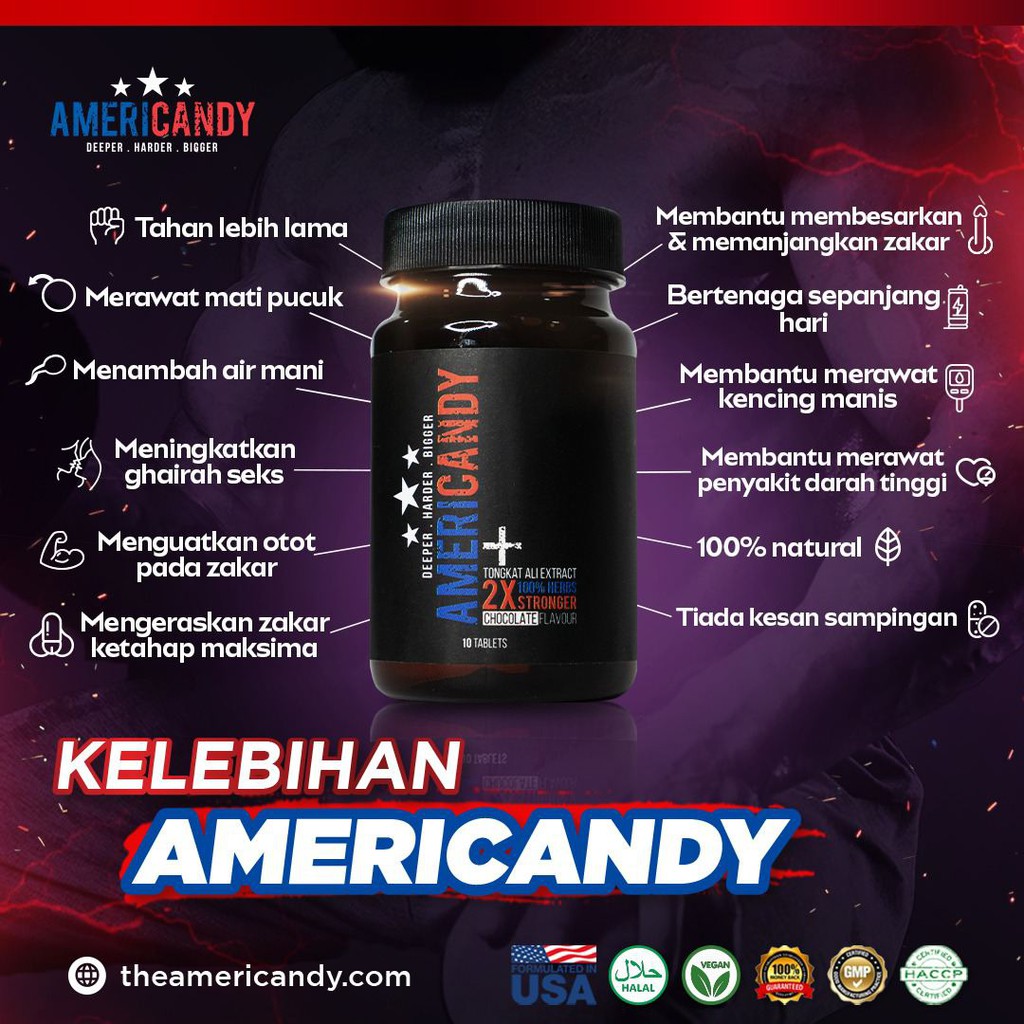 Ready Stock Free Gift Ubat Kuat Dan Keras Amercandy Shopee Malaysia