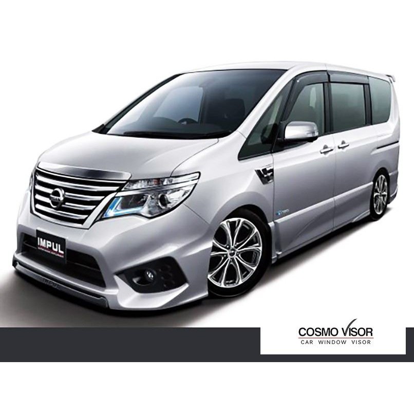 NISSAN SERENA C26 13Y-ABOVE (MEDIUM 4u2033) DOOR VISOR / WINDOW VENT VISOR  DEFLECTOR