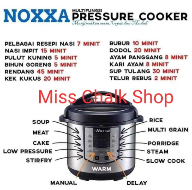 Periuk Serbaguna Noxxa Free Delivery Shopee Malaysia