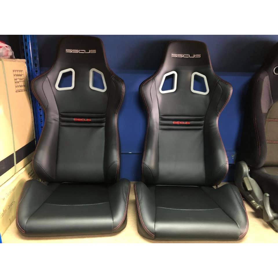 Sscus Semi Bucket Racing Seat Evo Pu Wira Waja Gen2 Persona Putra Shopee Malaysia