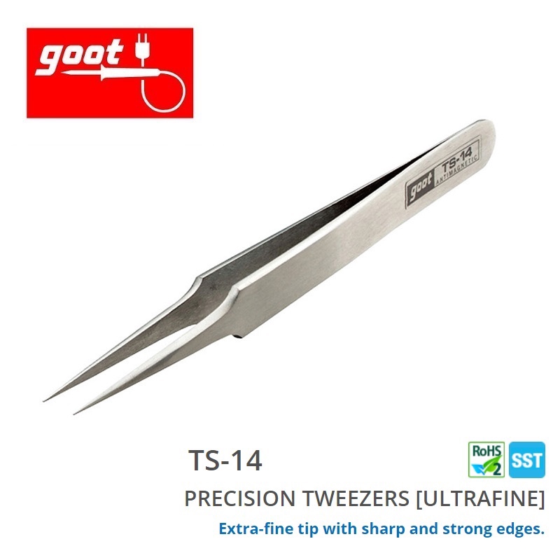 GOOT TS-14 Precision Tweezer - Extra Fine (Japan) | Shopee Malaysia