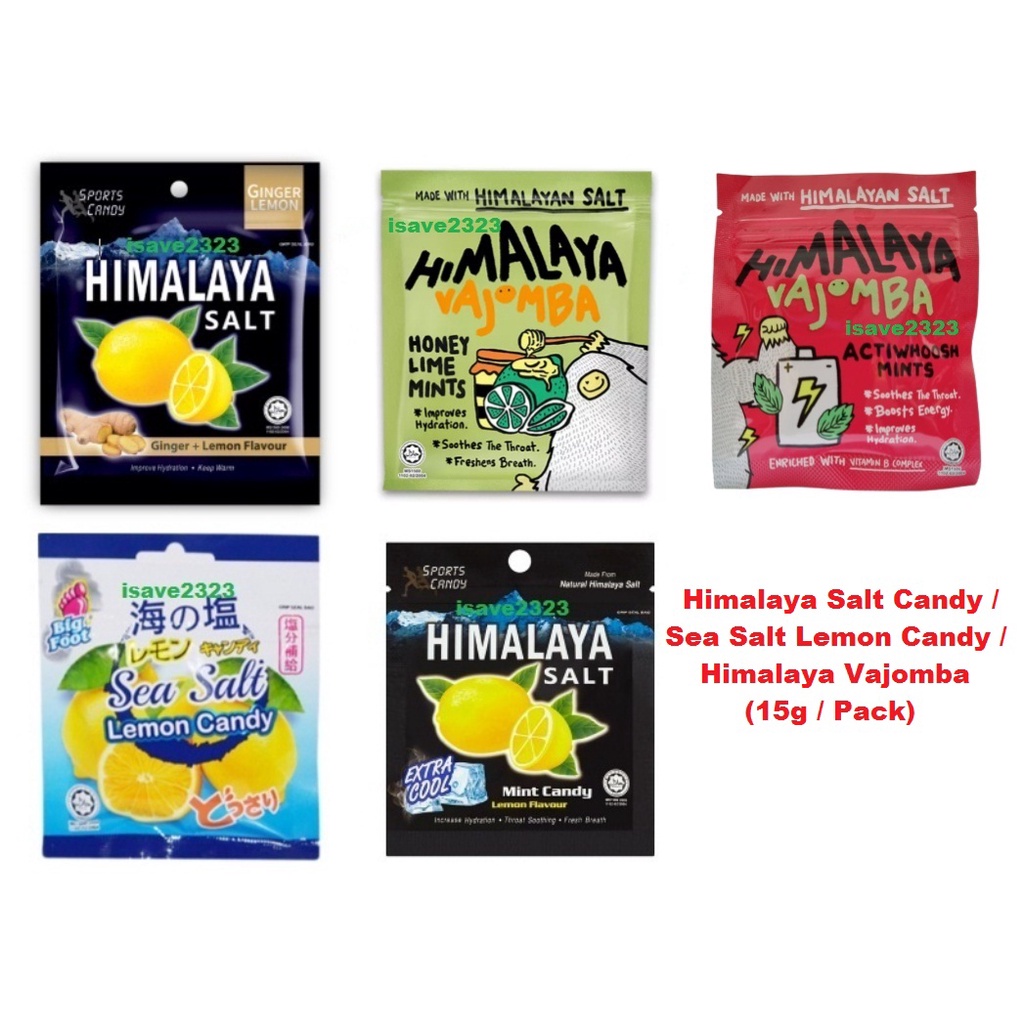 Himalaya Salt Candy & Sea Salt Lemon Candy (15g / Sachets) Shopee Malaysia
