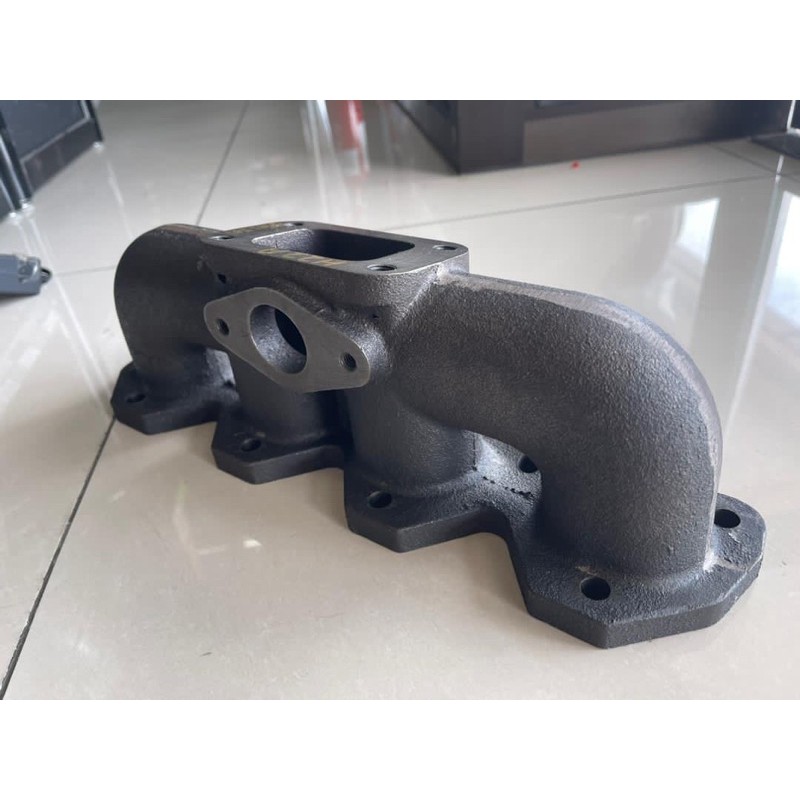Honda accord h22a turbo manifold exhaust header cast iron t3 for 38mm