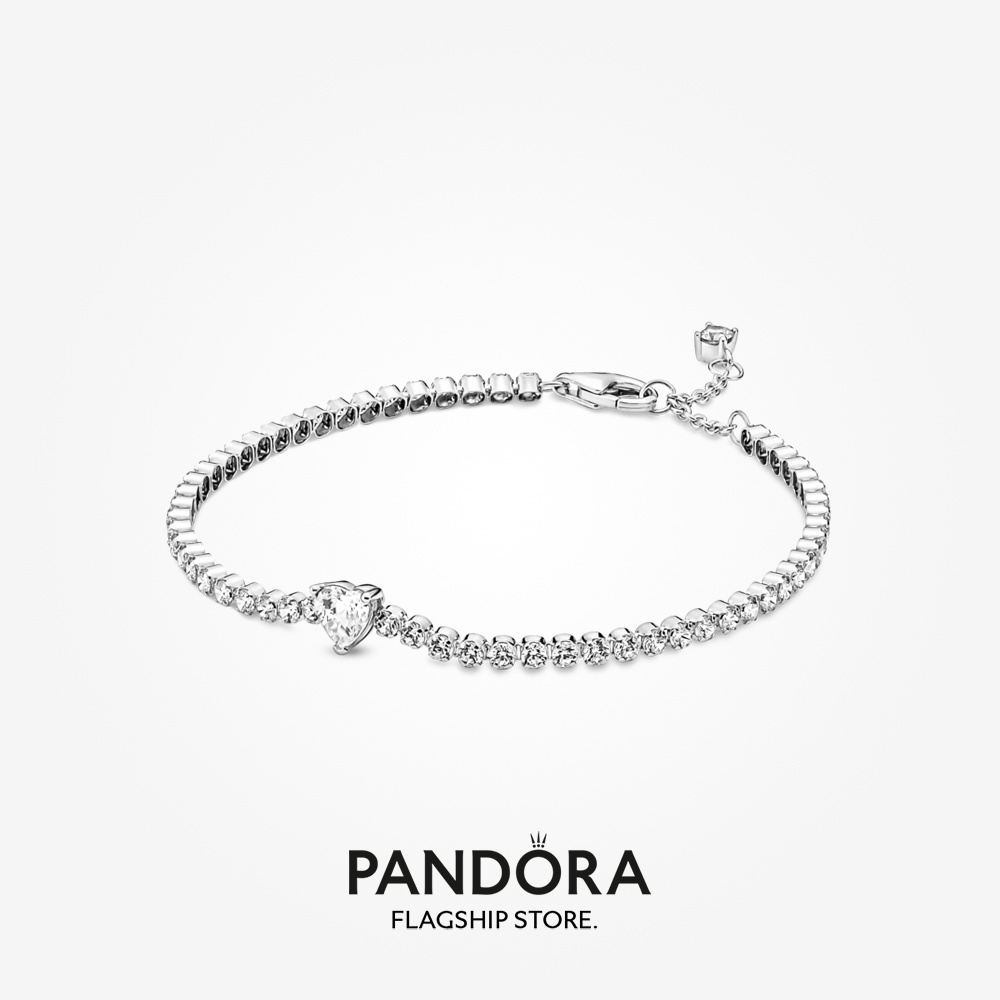 Pandora Sparkling Heart Tennis Bracelet