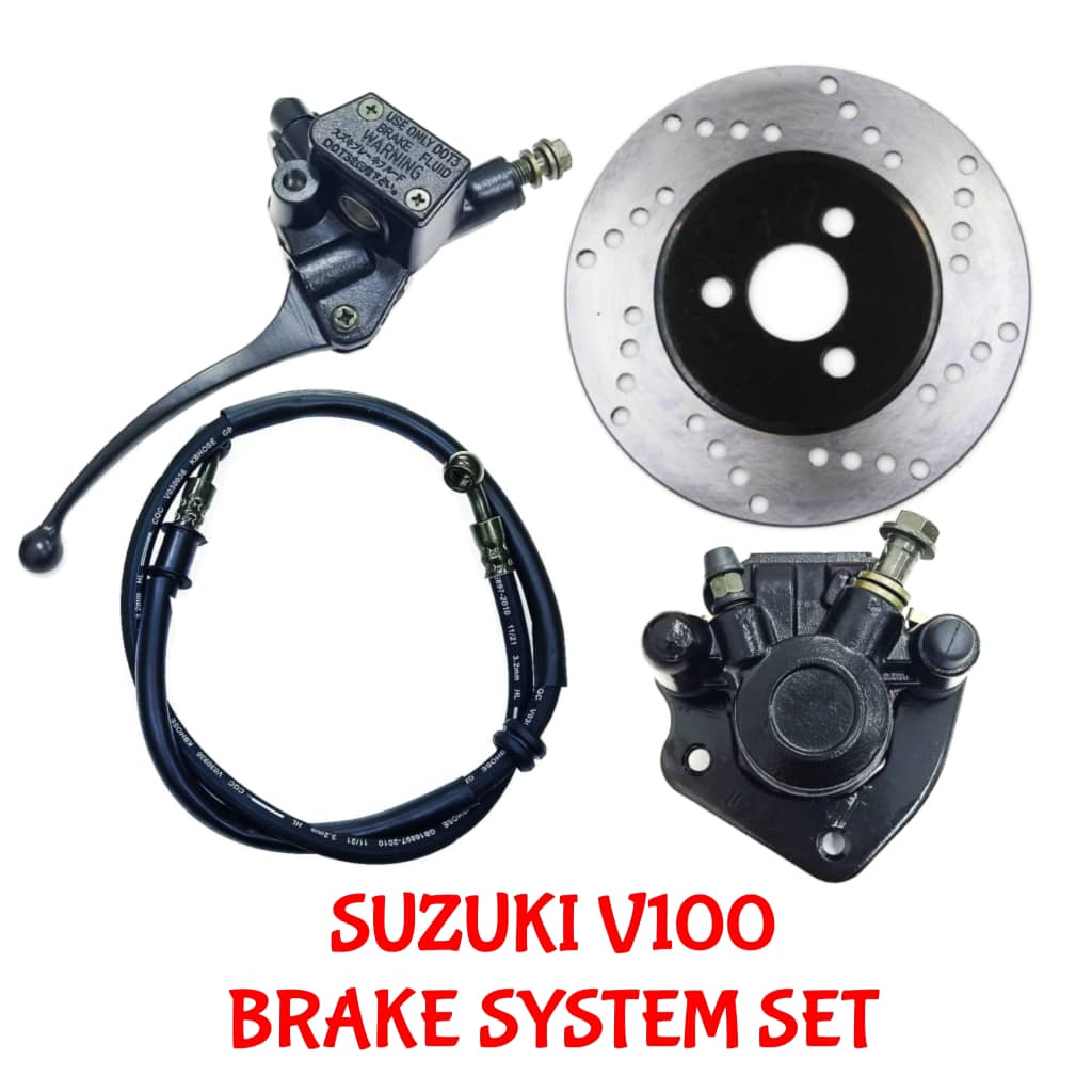 SUZUKI V100 Front Disc brake pump set FULL SET WITH DISC V100 Full Set
