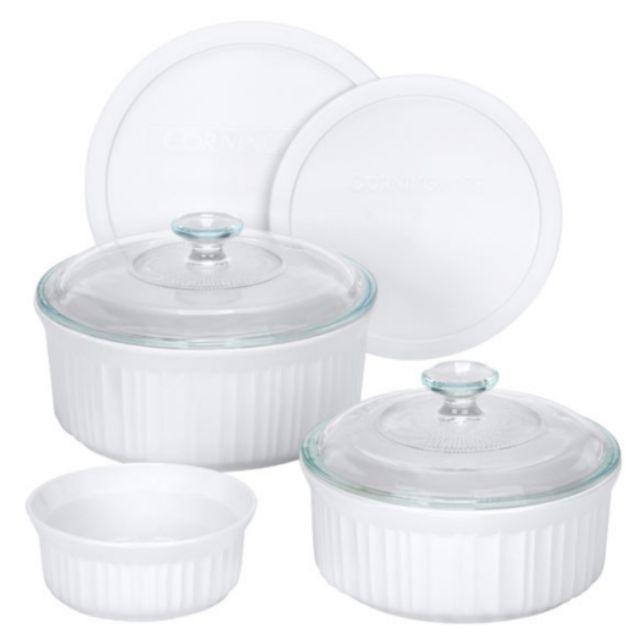 Corningware French White 7 Pc Round Set Shopee Malaysia