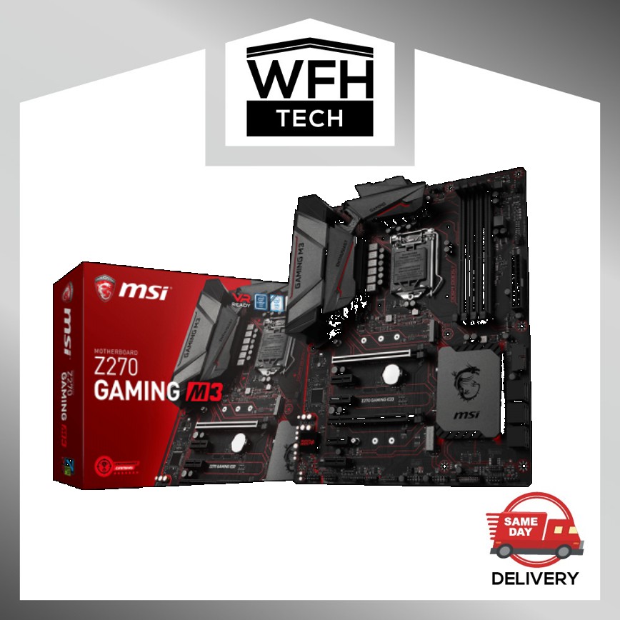 MSI Intel Z270 Gaming M3 LGA1151 ATX Mainboard 4*DDR4/2*M.2 SATA,PCIe NVMe/6*SATA3/Mystic Light