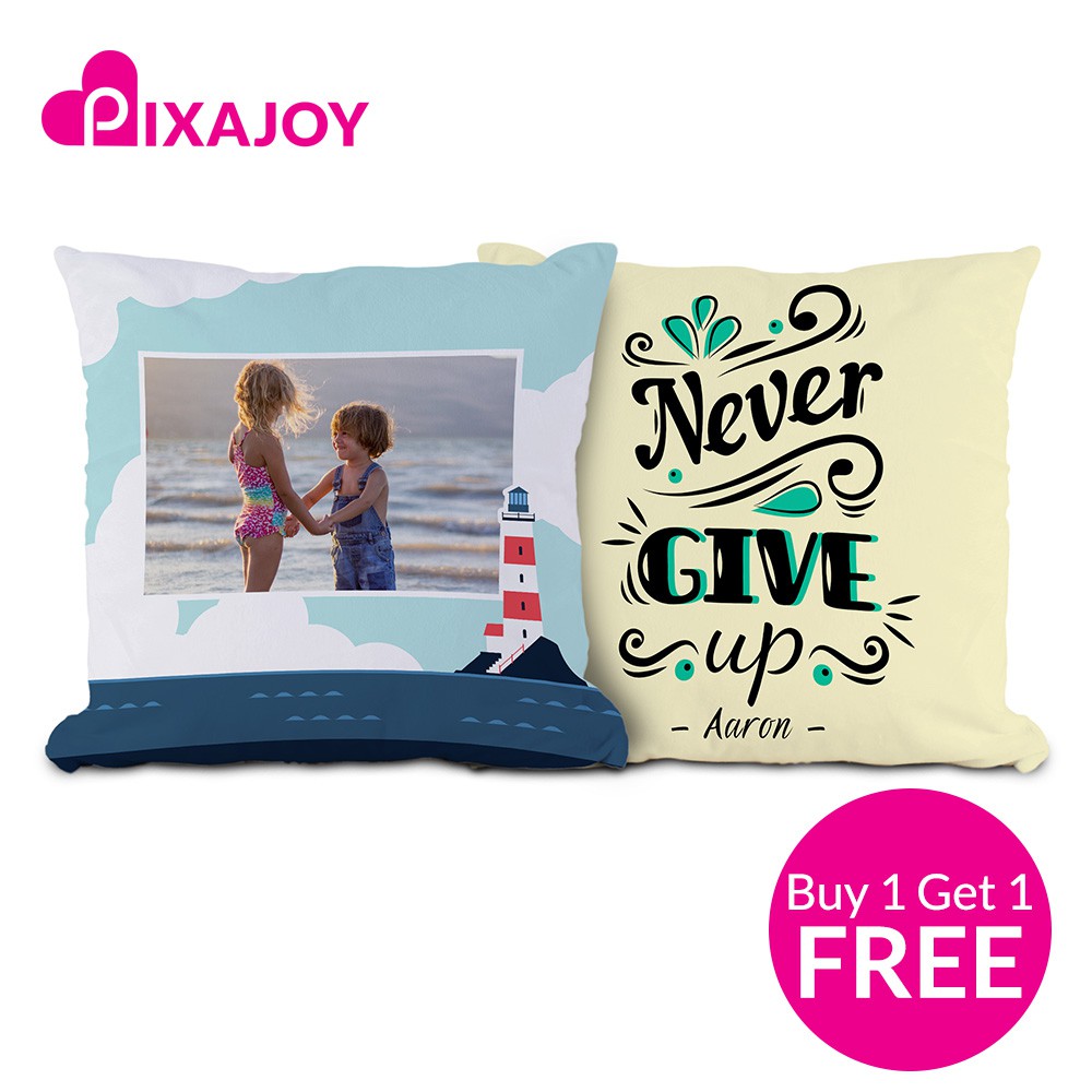 Photo Pillow Buy 1 Get 1 Free With Full Personalisation By