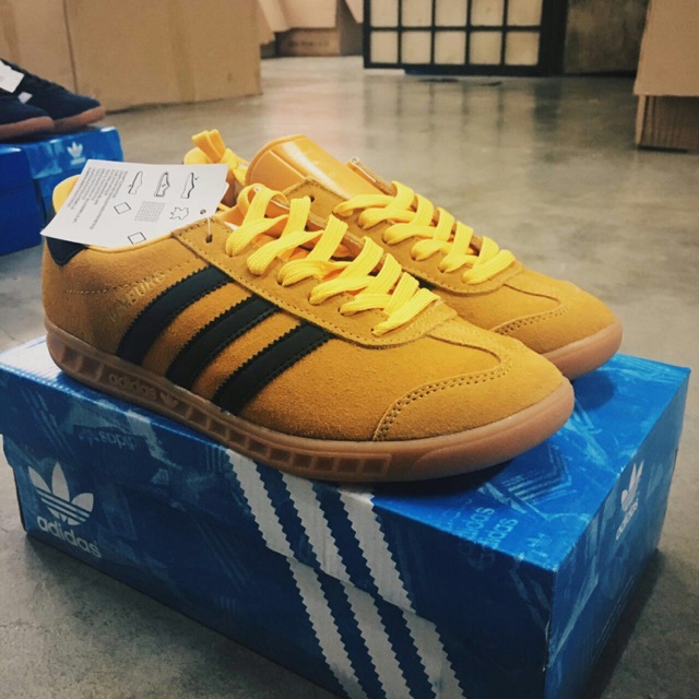 yellow hamburgs adidas