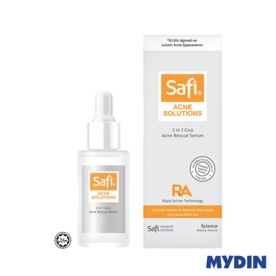 SAFI ACNE SOLUTIONS 3 IN 1 Cica Acne Rescue Serum 30ml