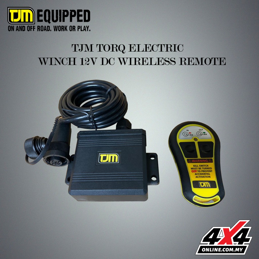 TJM TORQ ELECTRIC WINCH 12DC WIRELESS REMOTE Shopee Malaysia