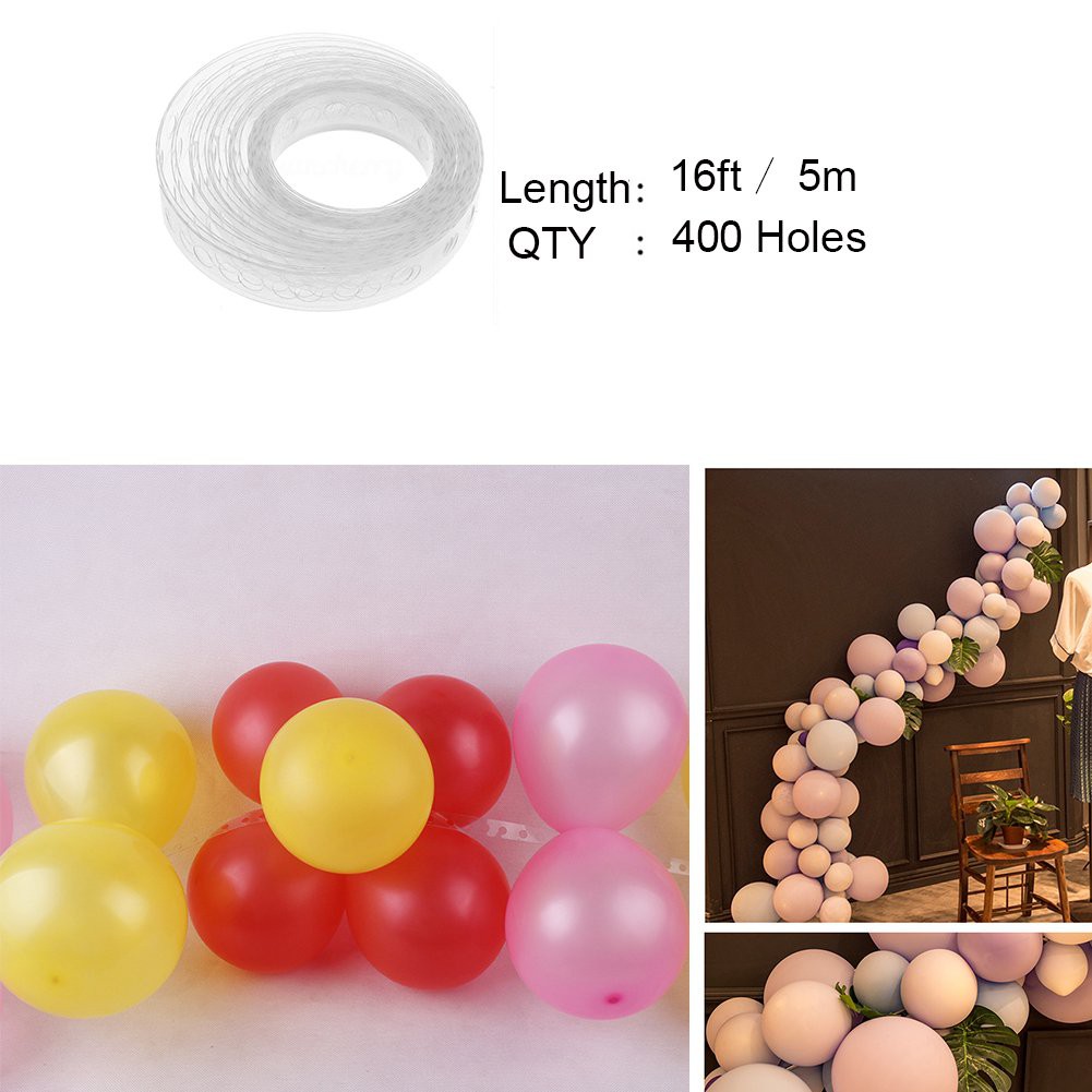 16ft 5m Balloon Arch Column Decorating Strip Tape Connect Strip