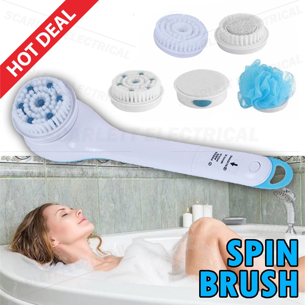 Spin Brush Shower Cleansing And Pamper Body Brush Massage Pedicure