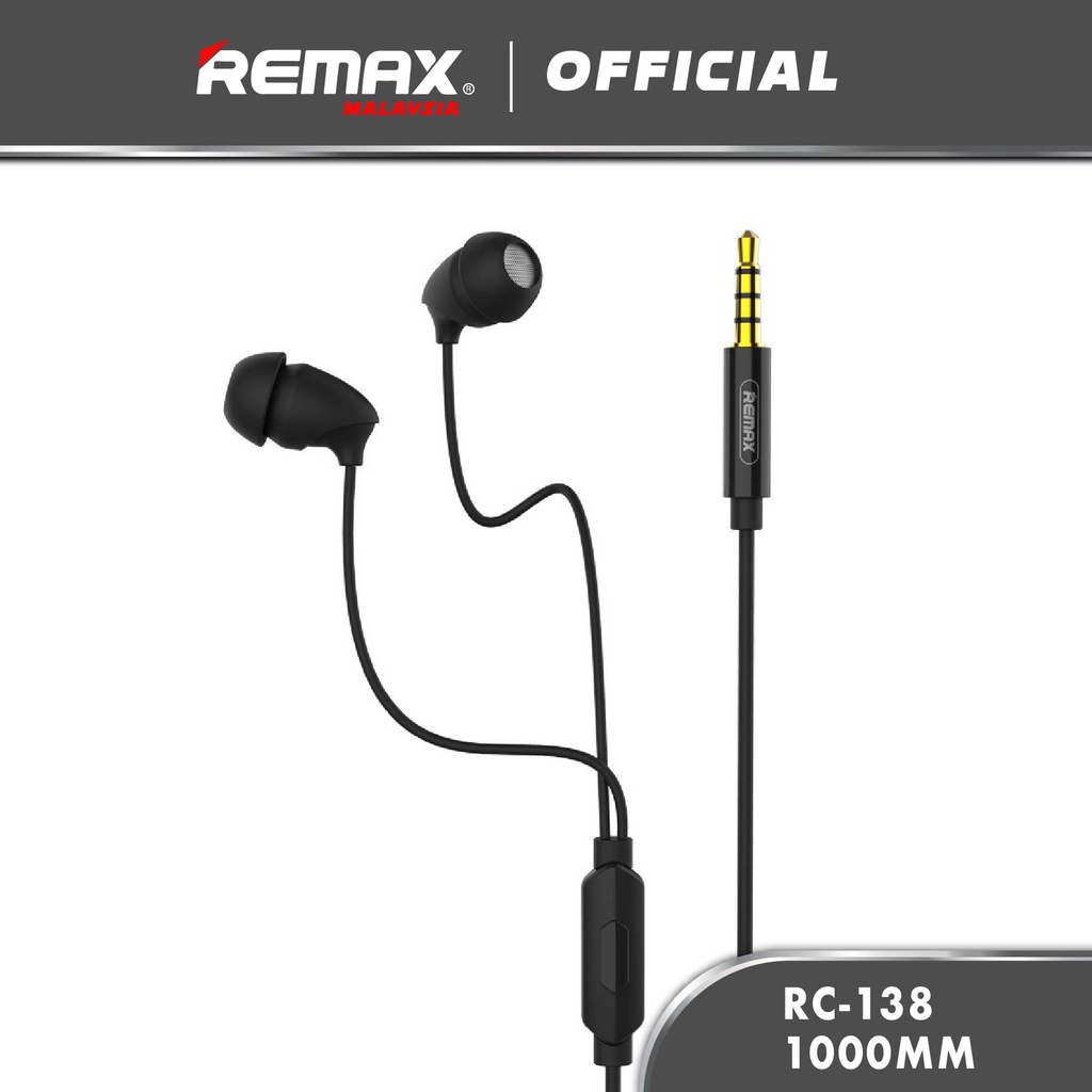 Remax RM-588 Sleep Ergonomic Design Wired 3.5mm Plug In-ear Headphone with Microphone