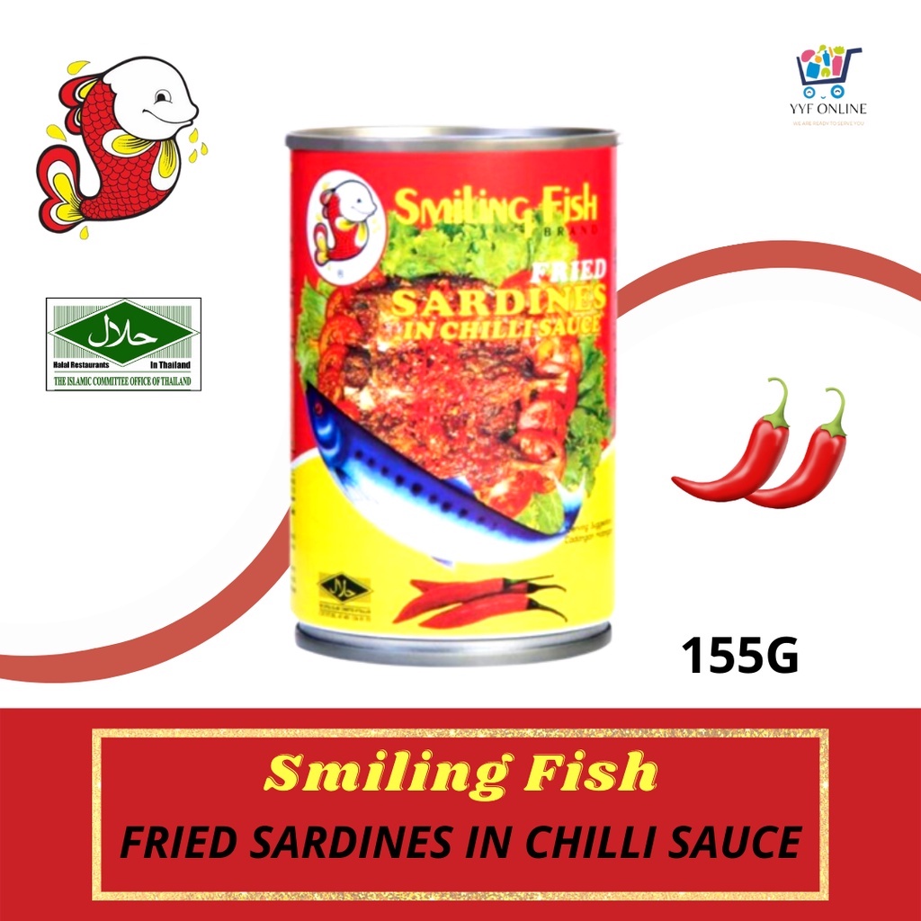 Smiling Fish Fried Sardines in Chilli Sauce / Sardin Goreng Dalam Sos Cili (155g)辣酱炸沙丁鱼