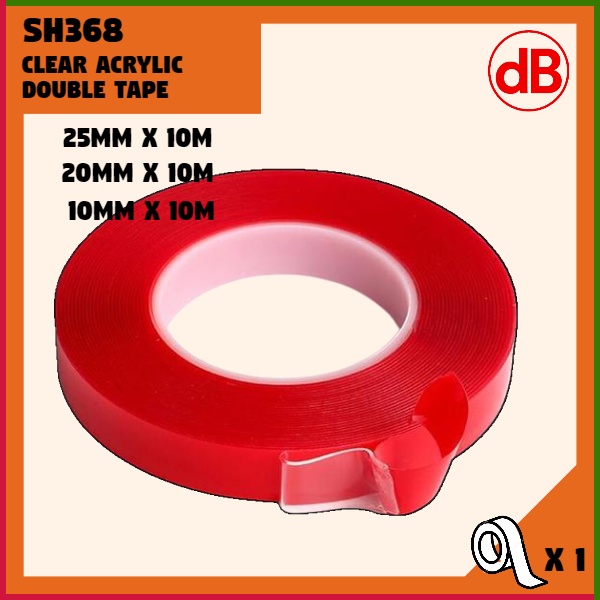 (Ready Stock) Somitape SH368 Clear Acrylic Double Tape (10mm/20mm/25mm