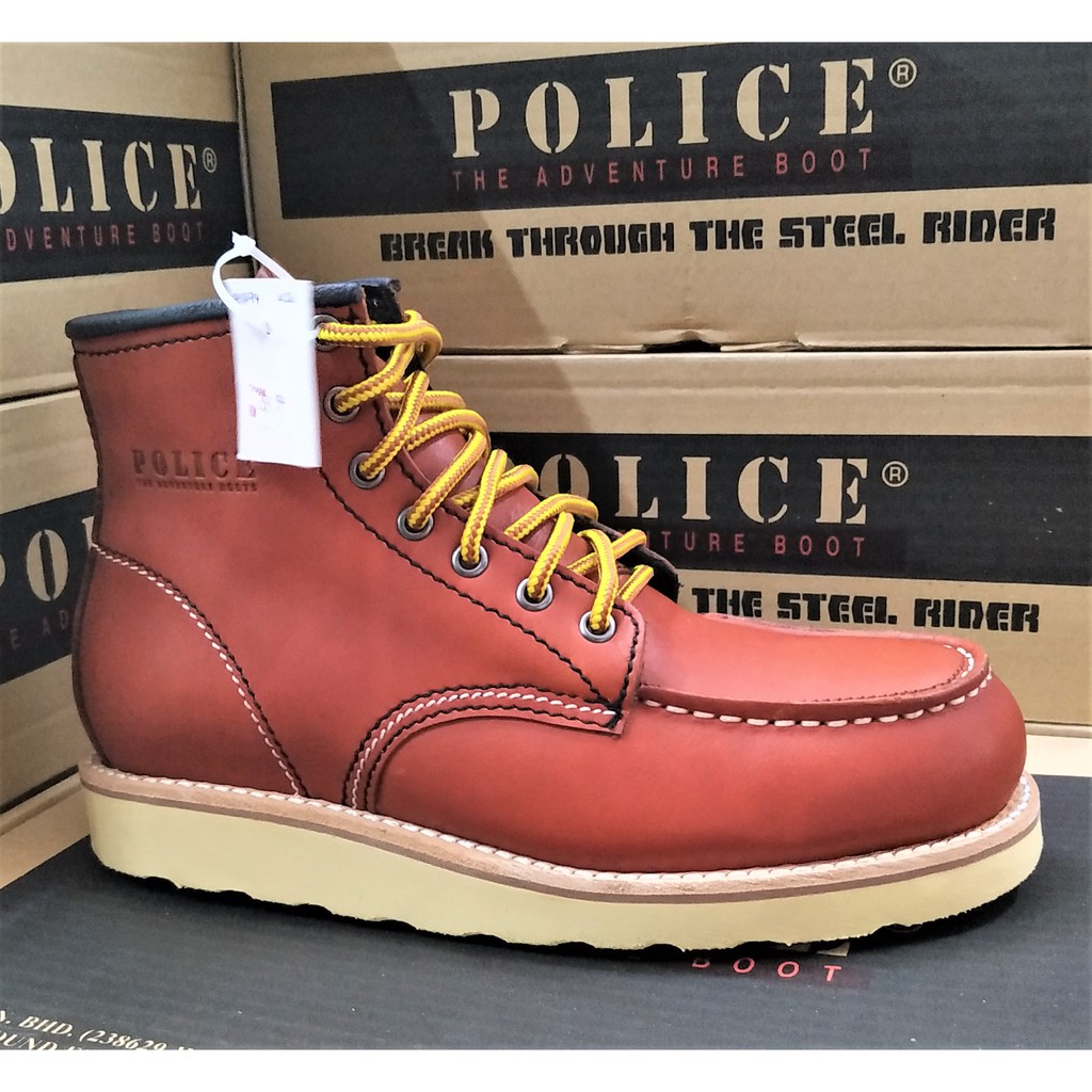 police steel toe boots