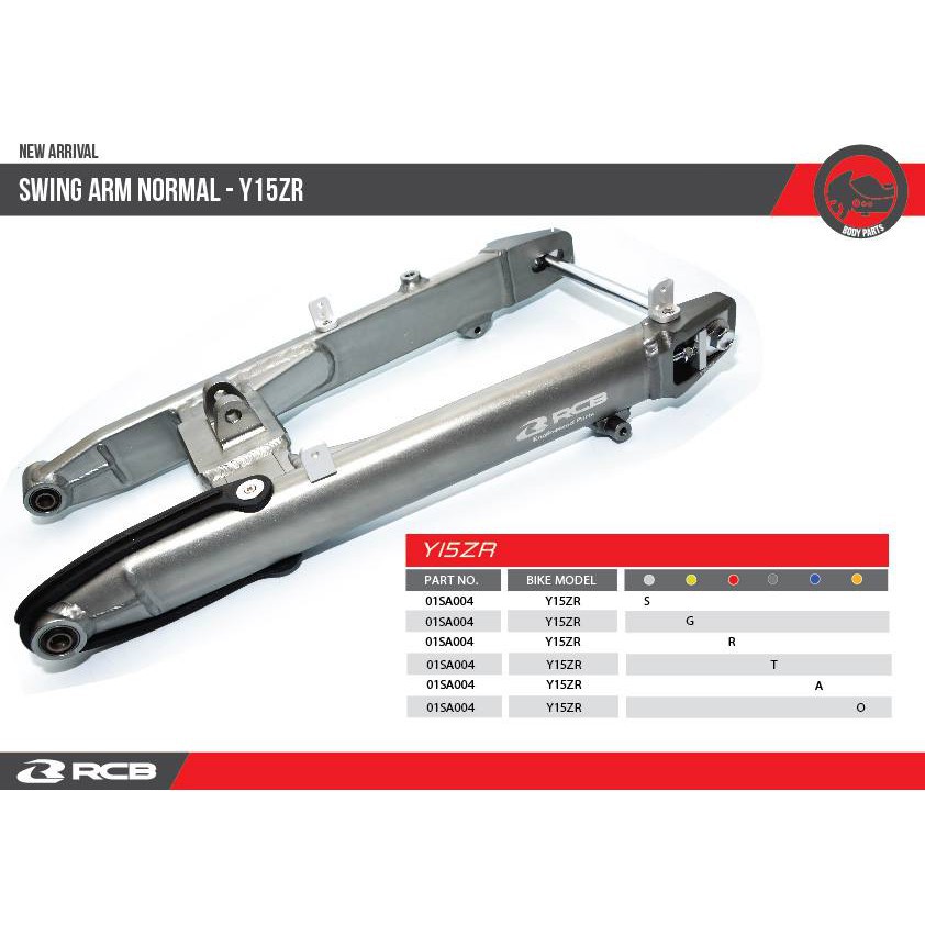 RACING BOY SWING ARM Y15ZR RCB RACING BOY (NORMAL) Shopee Malaysia