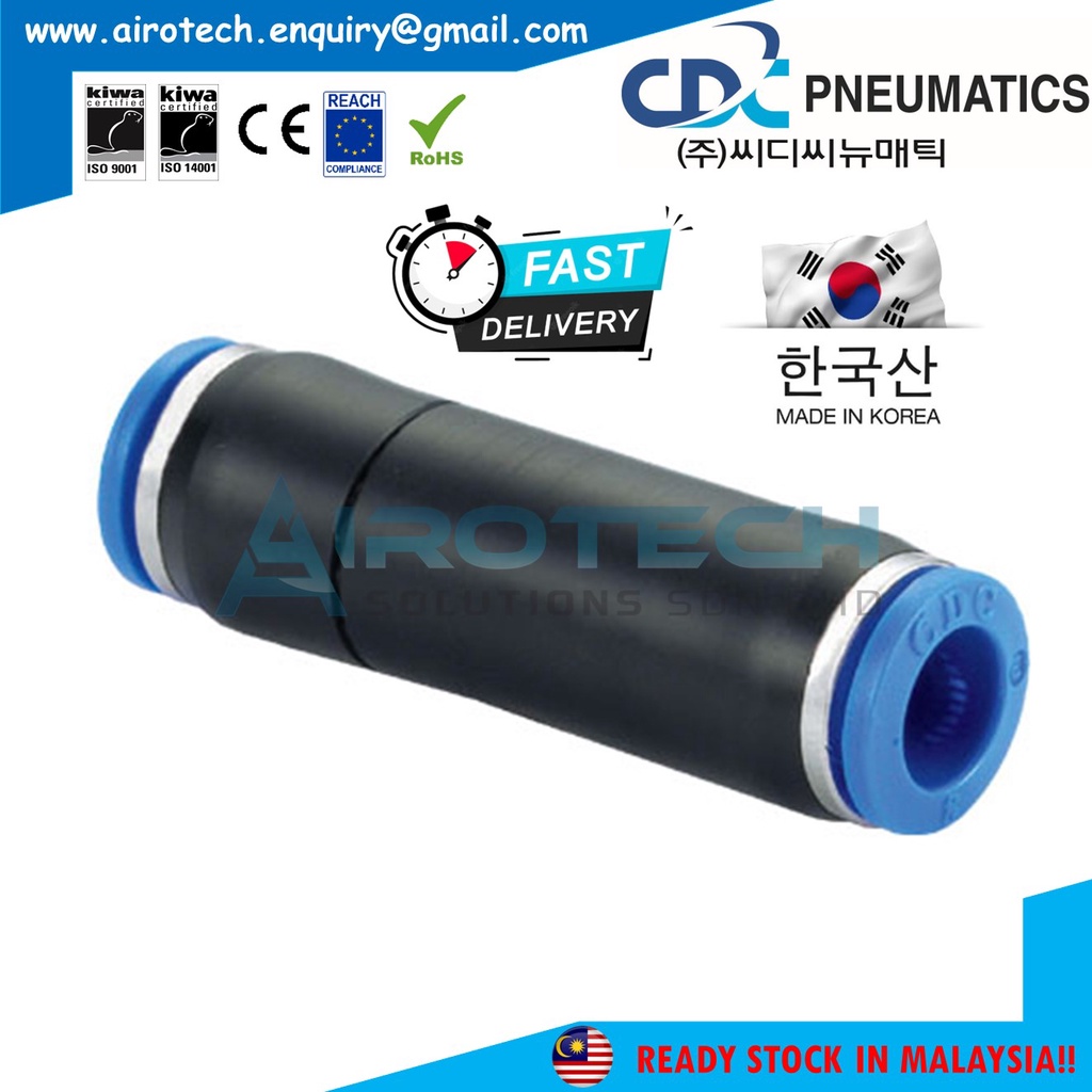 CDC Pneumatics CVPU One-Touch Air Fitting Non-Return Check Valve Type ...