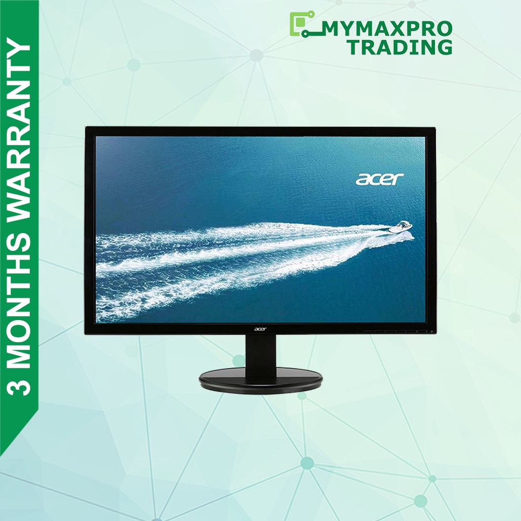 Acer 19.5” K202HQL LCD Monitor 19.5inch 1366x768 VGA 200 cd/m2 (REFURBISHED) Shopee Malaysia