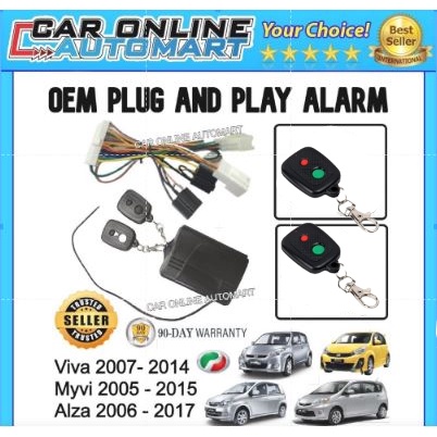 Perodua Myvi 05-15,Viva,Alza Plug and Play (no cutting Wire) Full Set ...