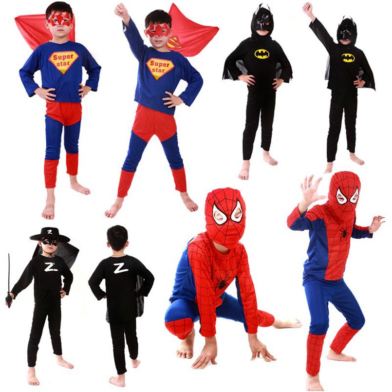 Masquerade, Spiderman, Superman, Batman, Zorro, children's costume suits |  Shopee Malaysia