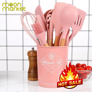  READY  STOCK  12pcs Silicone Utensils Cooking Sets  Tools 