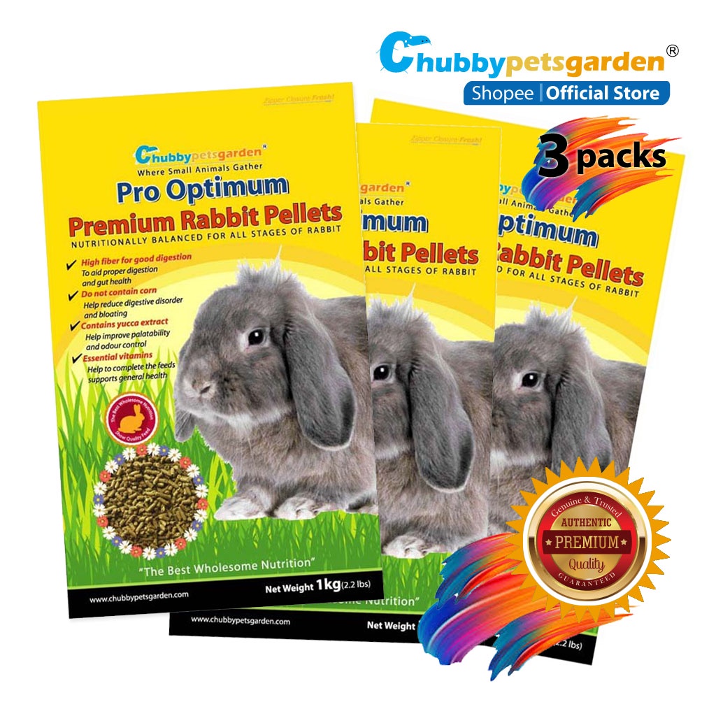 Chubbypetsgarden® Pro Optimum Premium Rabbit Pellets 3kg Shopee Malaysia