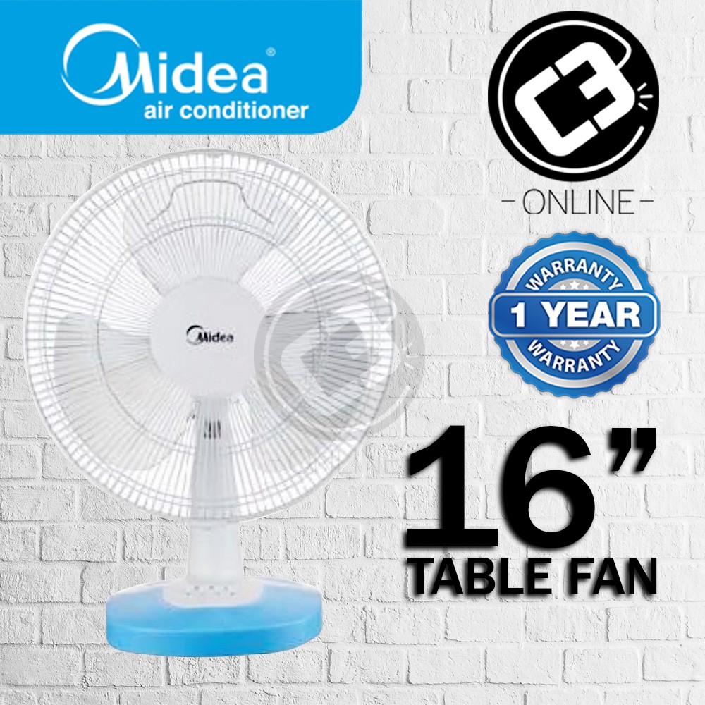 Midea 16 Table Fan Mf 16ft15nb Shopee Malaysia