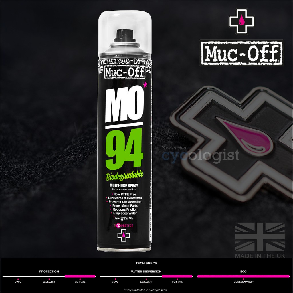 Muc-Off MO-94 Multi-Purpose Spray Prevent rust reduces friction cycling mtb  rb folding touring mucoff muc off