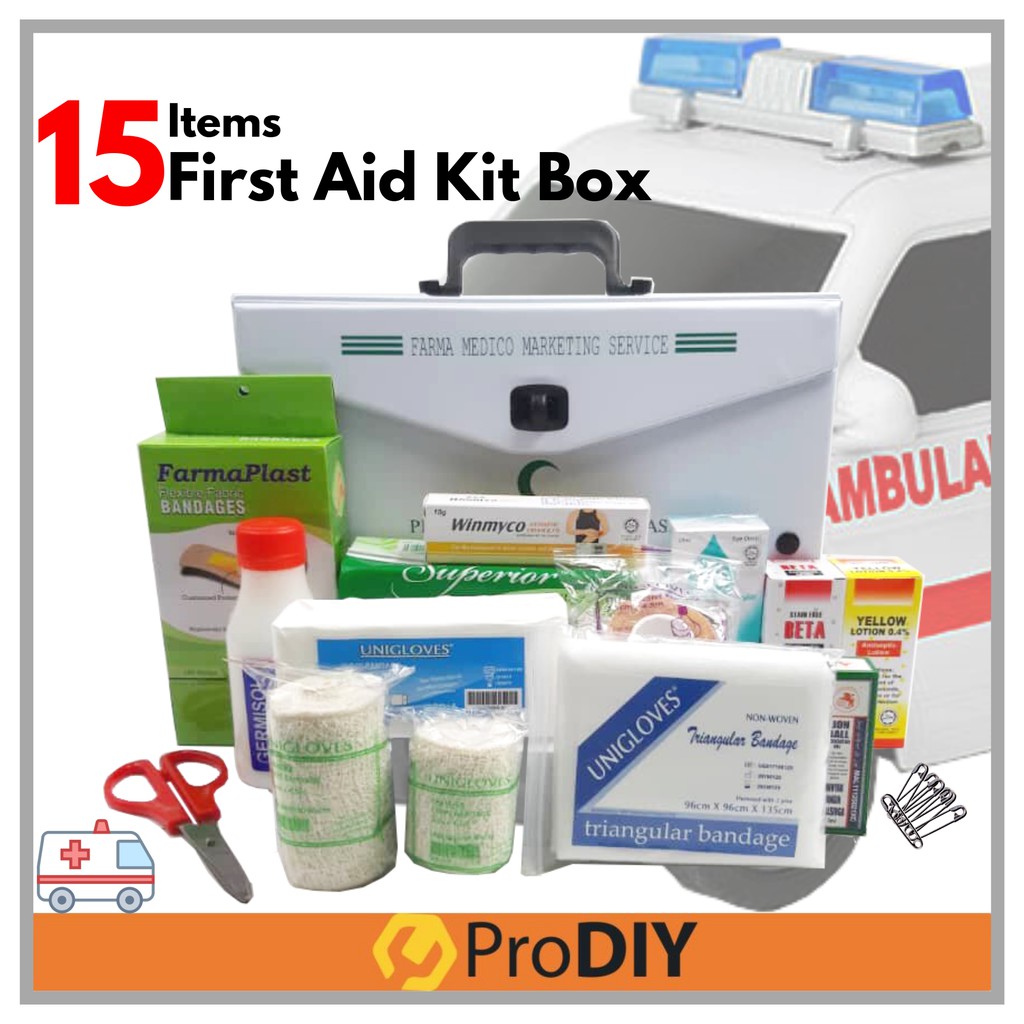 Professional Medical PVC First Aid Kits Box Portable Outdoor Travel Camping Sport Emergency Box Complete Set (Medium)