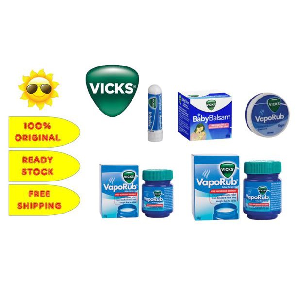 Vicks Vick S Vaporub 10g 25g 50g Inhaler Baby Balsam 50g Shopee Malaysia