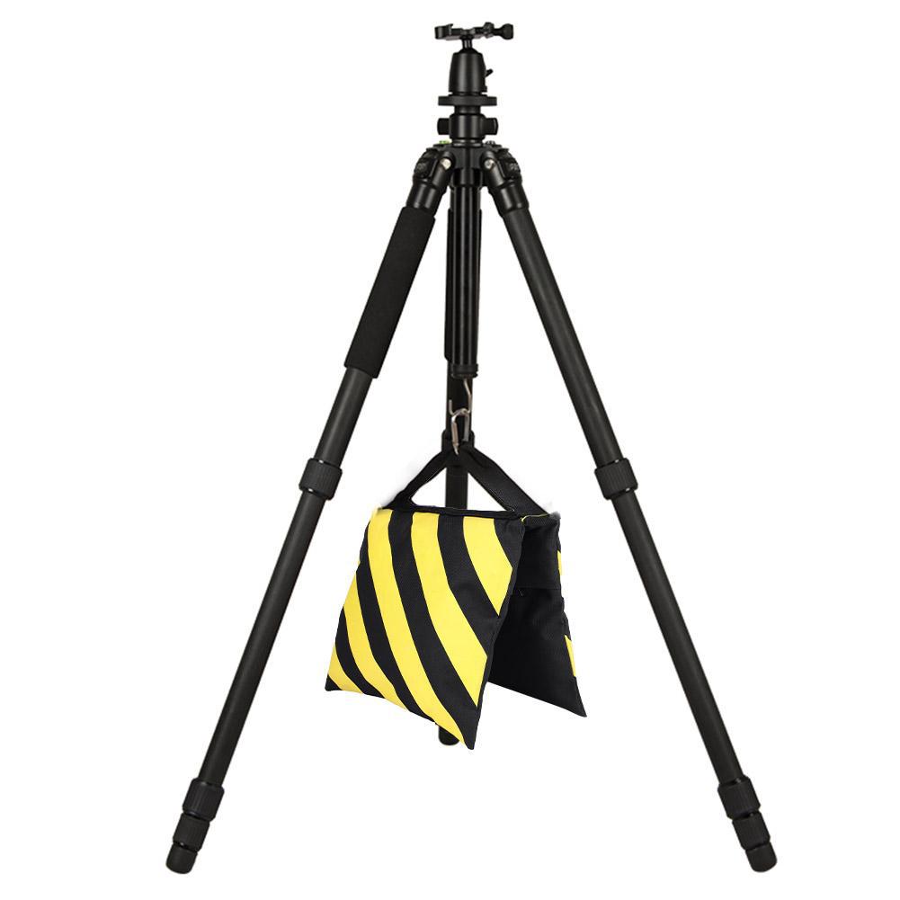 Yellow & Black Stripes Sand Bag Sandbag Weight Bags for Studio Video