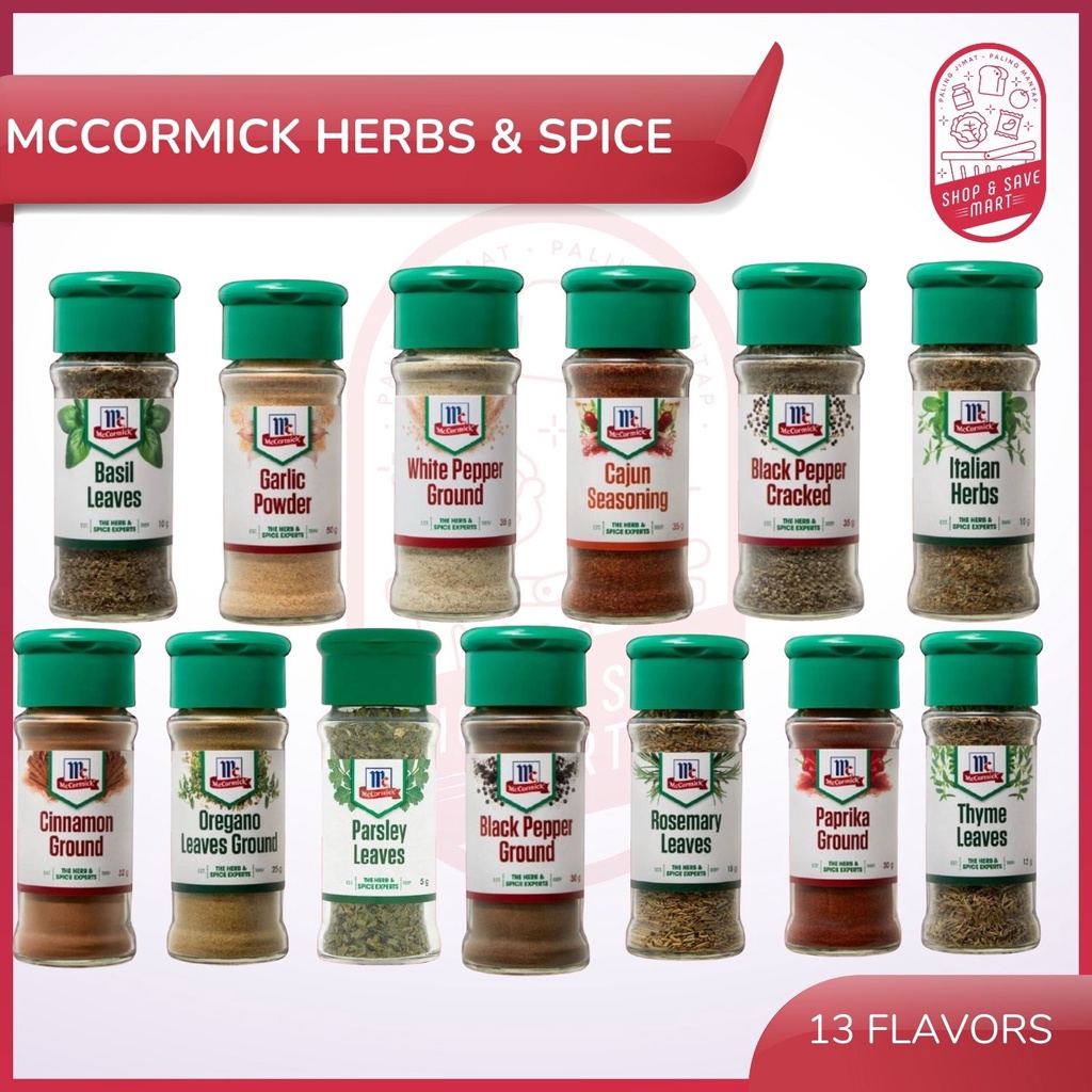 McCormick Assorted Herbs & Spices All Flavor - 5g - 50g | Herba ...