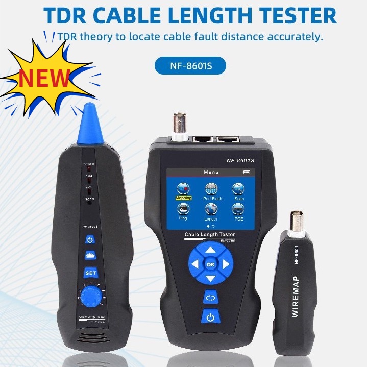 Network Cable Tester Multifunction NOYAFA NF8601S TDR Length With PoE