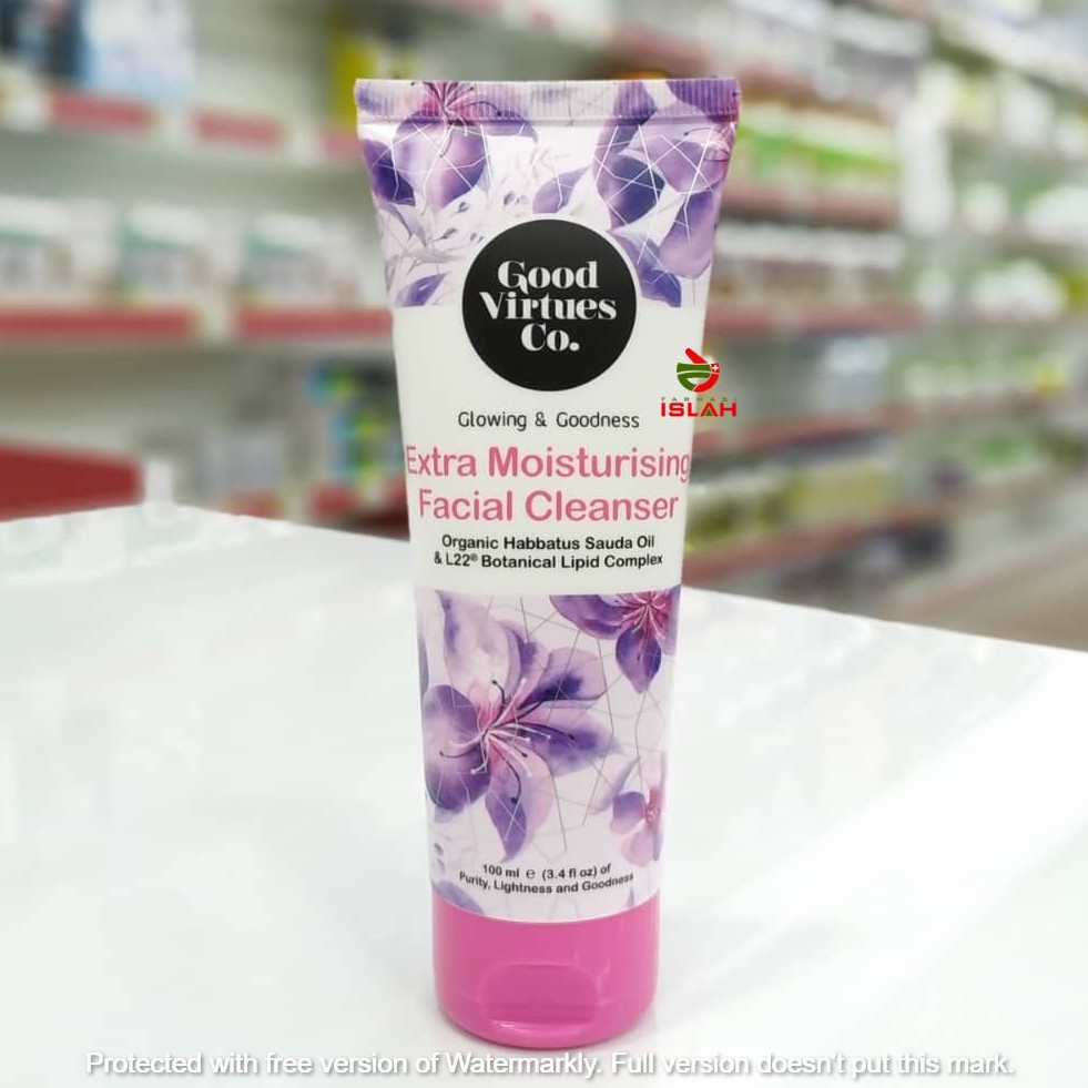 good virtues co extra moisturizing facial cleanser