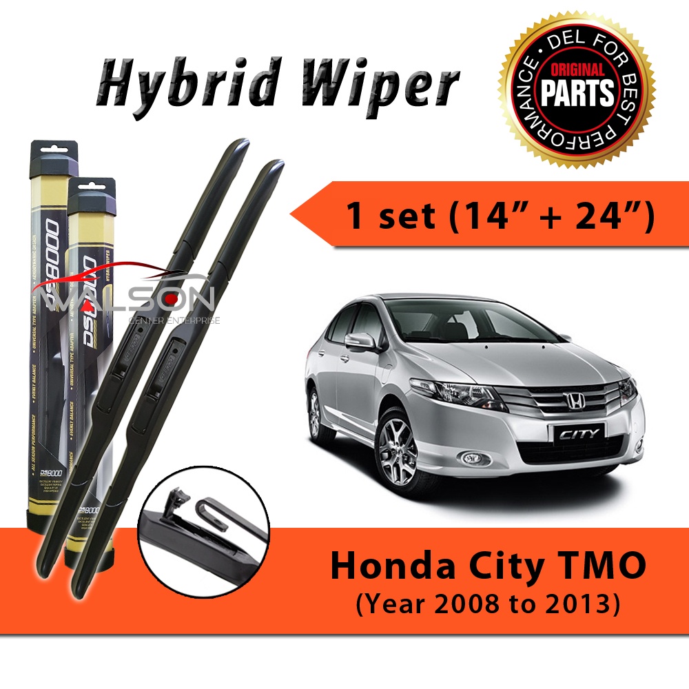 Hybrid Wiper Honda City TMO 20082013 14"+24" (1set) Shopee Malaysia