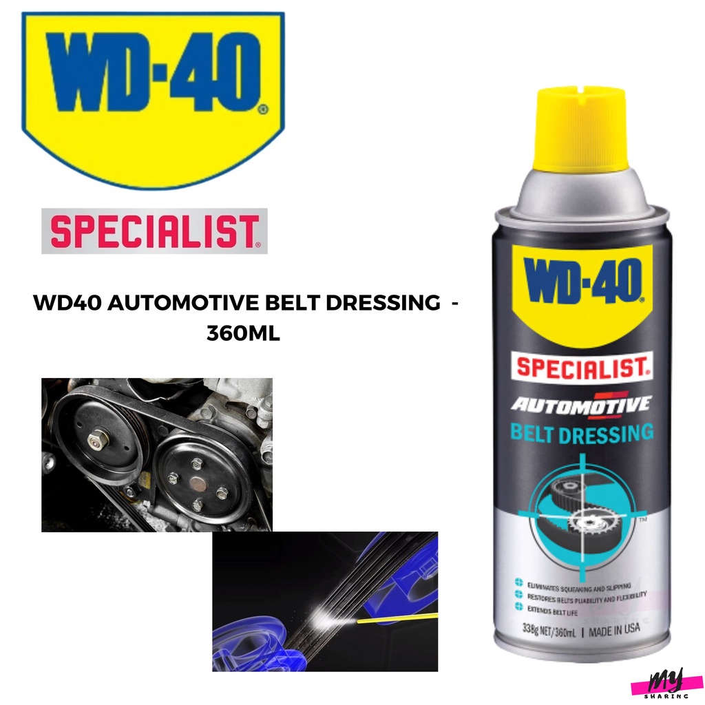 WD40 AUTOMOTIVE BELT DRESSING 360ml Shopee Malaysia
