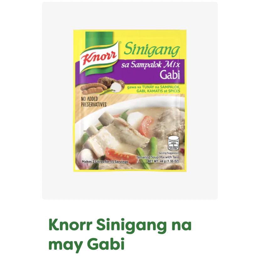 Philippine Original Gabi Or Miso Knorr Sinigang Mix Powder 22g And 44g No Halal Written Shopee Malaysia