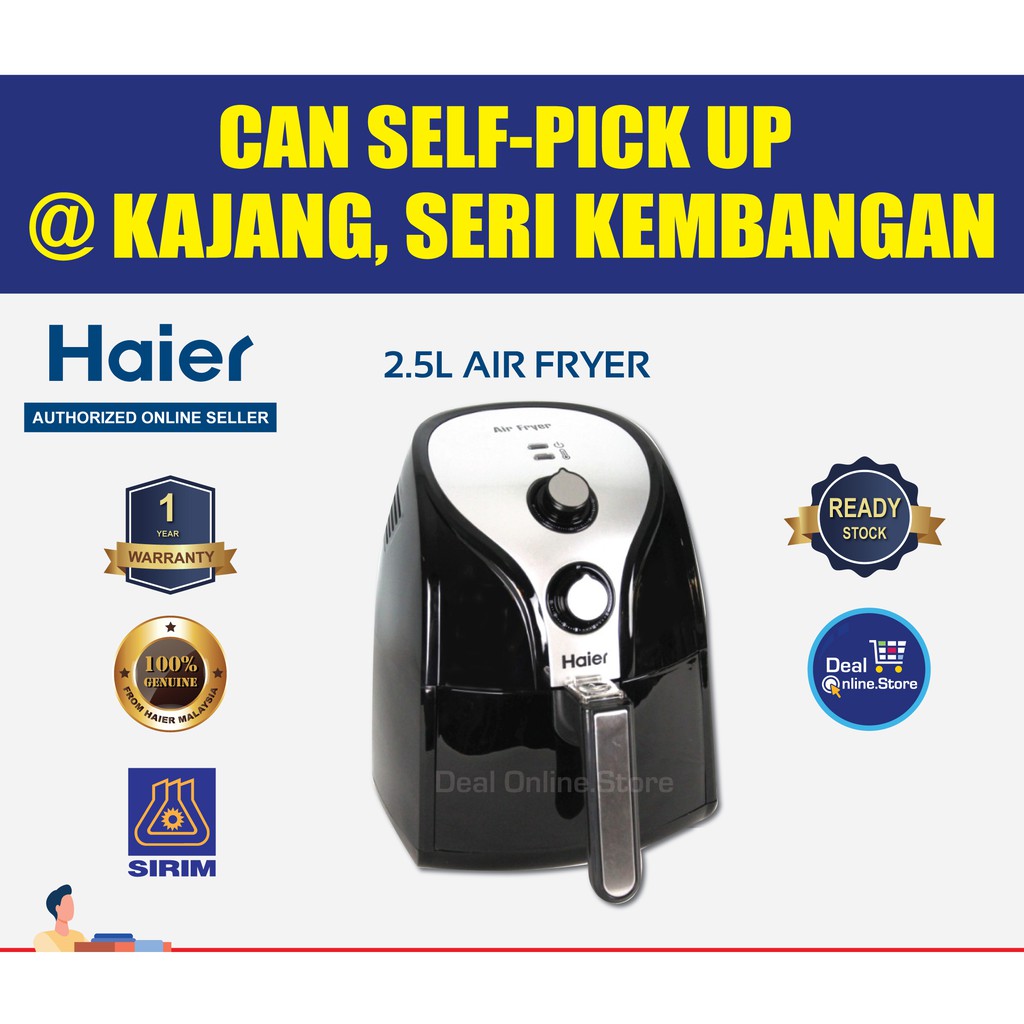 Promo(RM169) Haier Air Fryer 2.5L Analog Haier HAAF25 / Digital HA