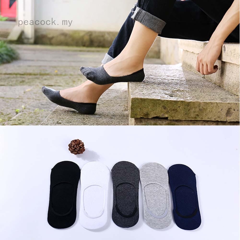 men's no show loafer socks