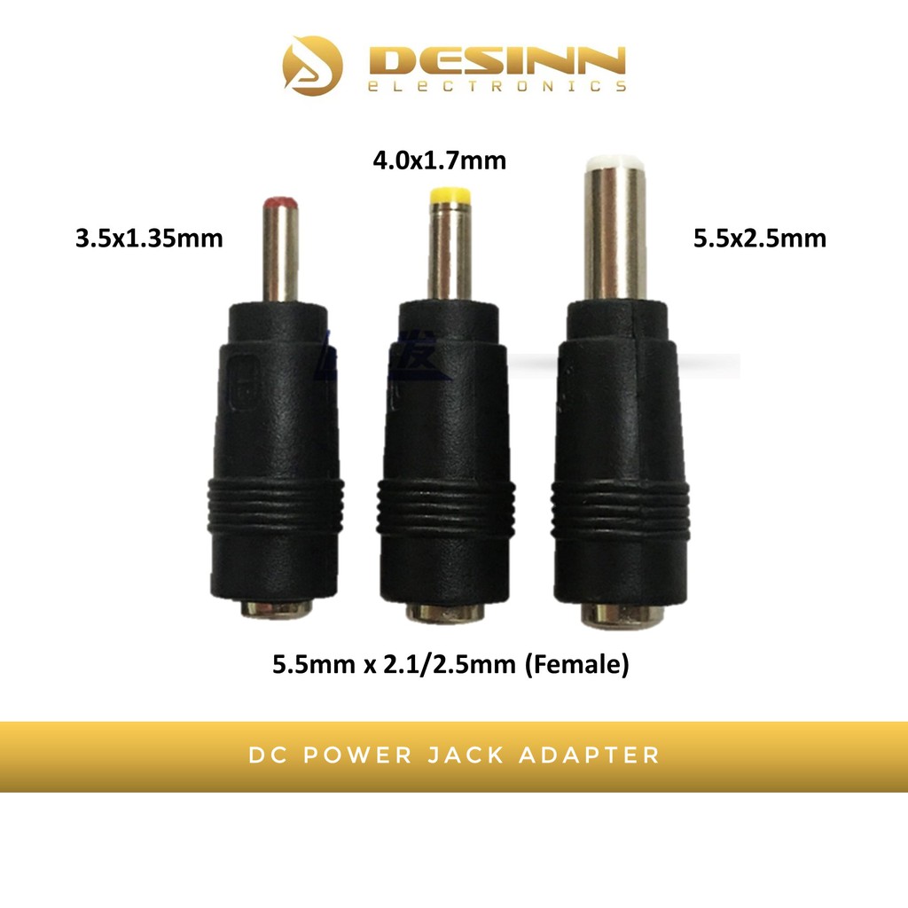DC Power Connector Adapter 5.5x2.1/2.5mm to 3.5x1.35mm 4.0x1.7mm 5.5x2.5mm 2.5x0.7mm 6.0x4.4mm 4.5x3.0mm 7.9x5.5mm