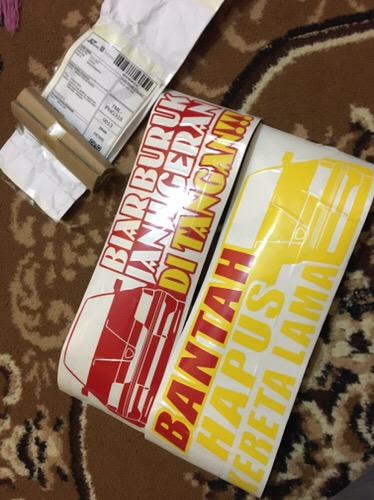 Sticker Kereta Bantah Hapus Kereta Lama Sticker Khas Untuk Saga Iswara Wira Kancil Dan Lain Lain Shopee Malaysia